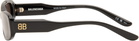 Balenciaga Black Rectangular Sunglasses