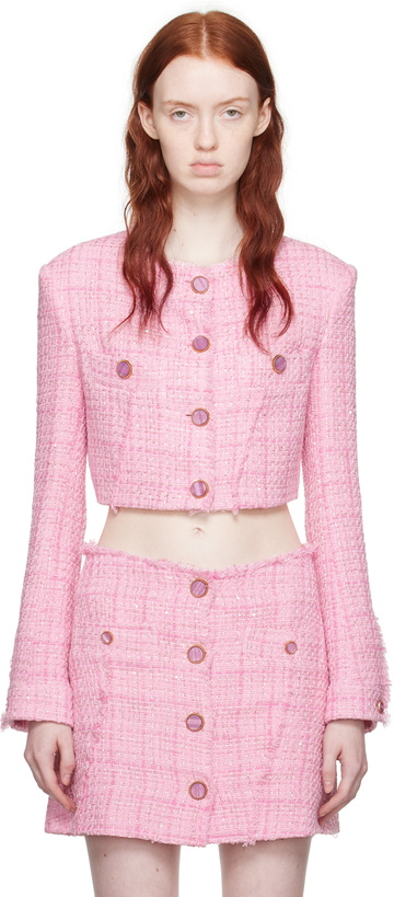 Photo: GCDS Pink Cropped Jacket