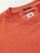 C.P. Company - Logo-Appliquéd Cotton-Jersey Sweatshirt - Orange