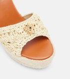 Versace Medusa espadrille wedge sandals