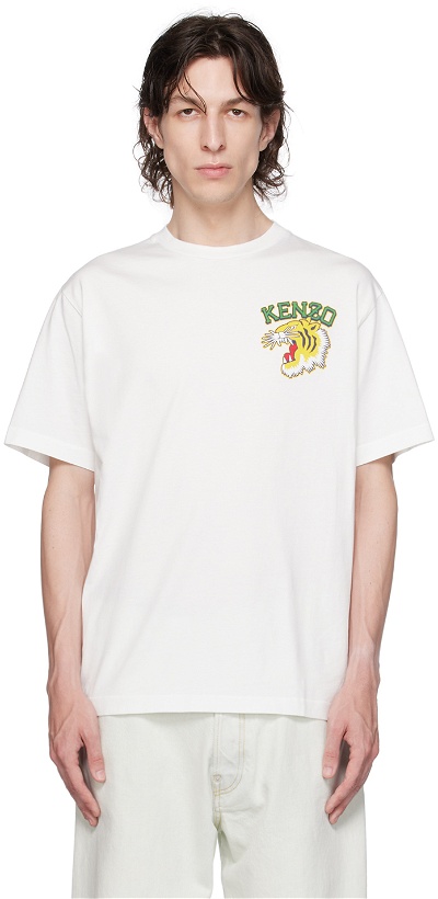 Photo: Kenzo White Kenzo Paris Varsity Jungle Tiger T-Shirt