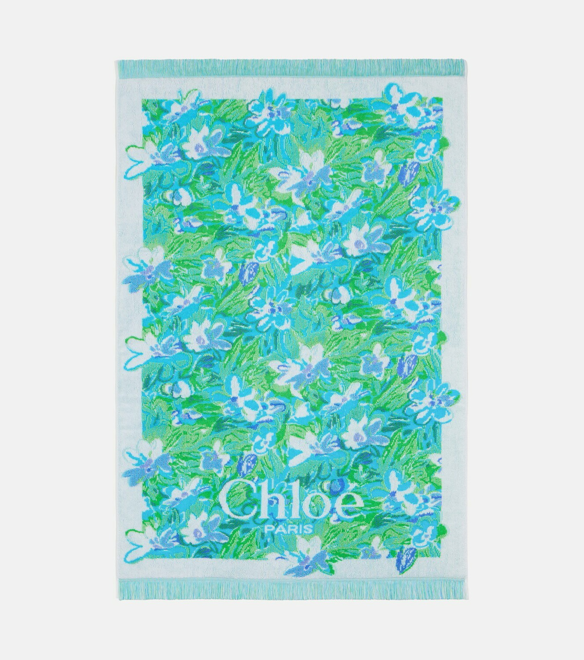 Chloé Floral logo cotton terry towel