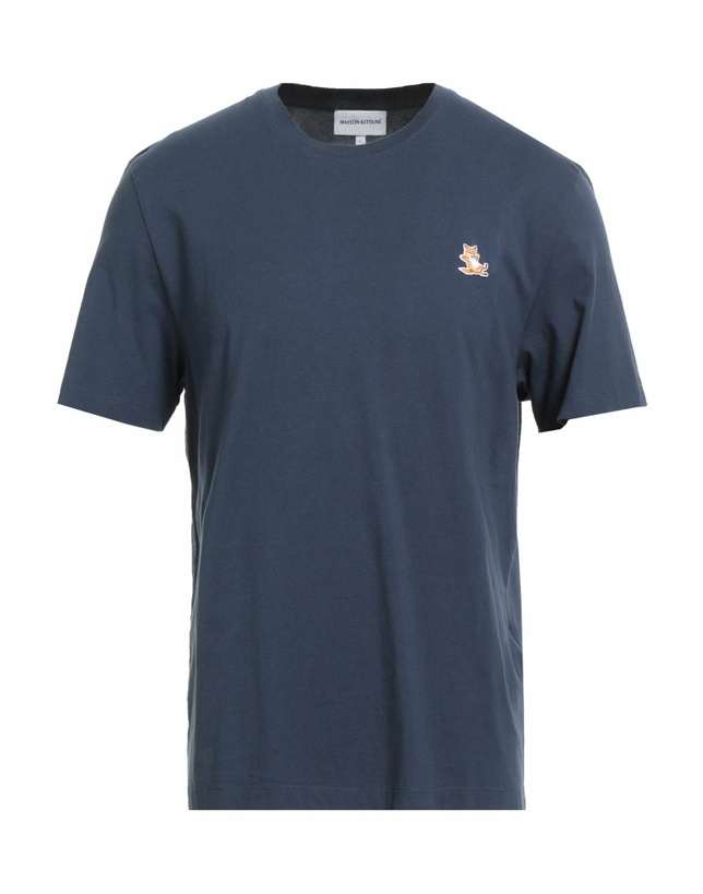 Photo: Maison Kitsuné Mens T-shirt Slate in Blue