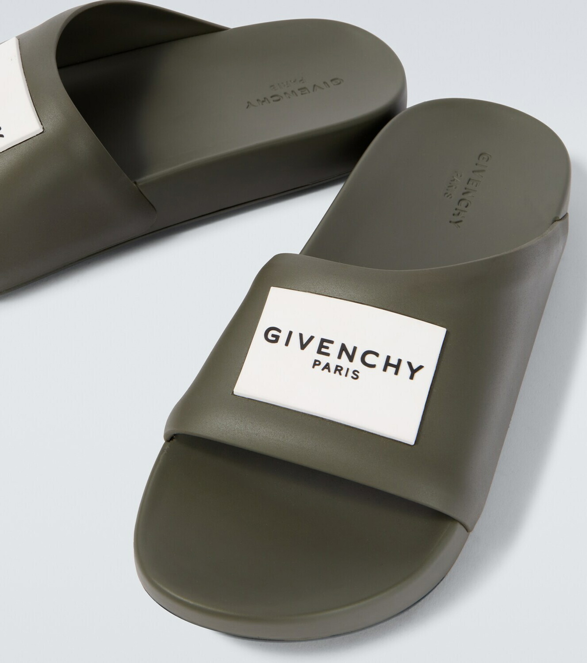 Givenchy Logo PU slides
