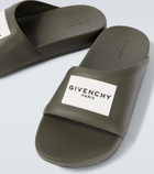 Givenchy Logo PU slides