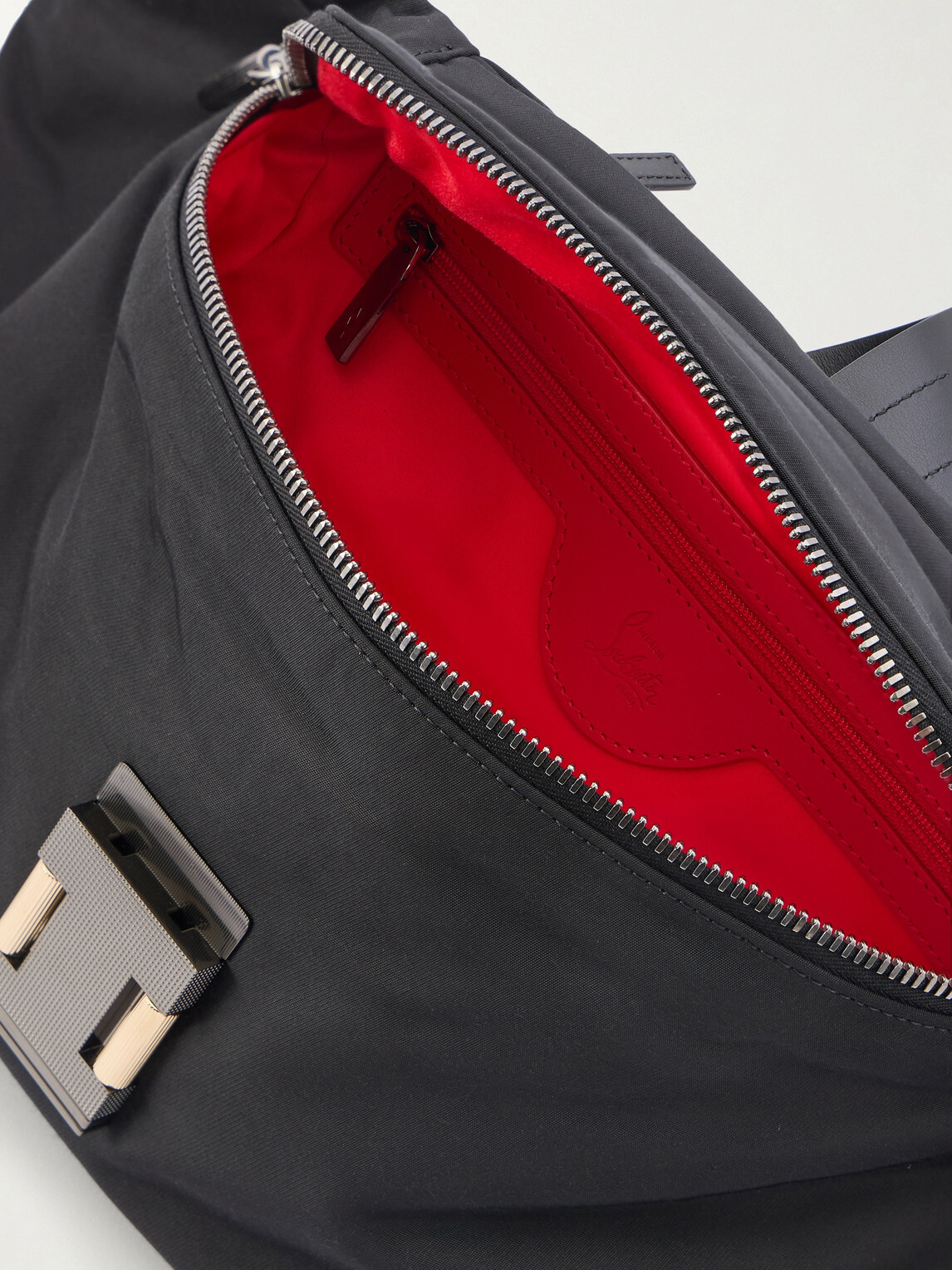 Christian Louboutin - Nox Leather-Trimmed Nylon Belt Bag
