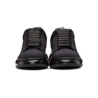 Alexander McQueen Black Neoprene Oversized Sneakers