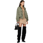 BALMAIN Black Suede Leather Wedge Thigh-High Boots