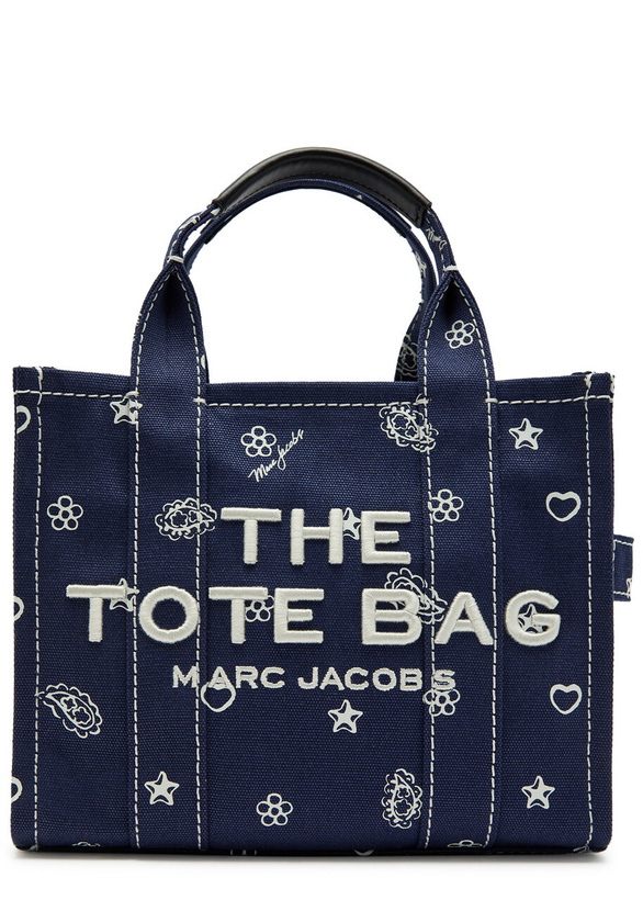 Photo: Marc Jacobs The Tote Small Printed Canvas Tote - Navy - One Size