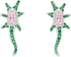 Collina Strada Green & Pink Star Trail Earrings