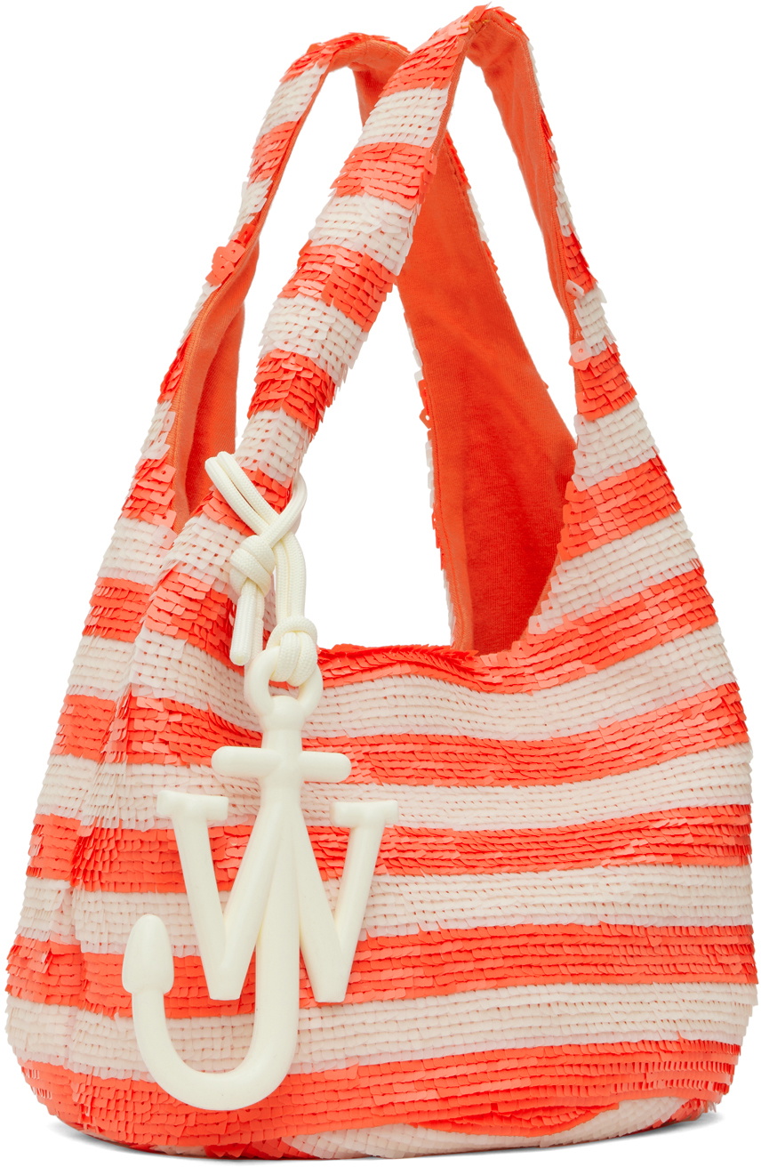 ★J W ANDERSON★ Noted tote bag white orange HB0514FA0237029 Buy JW Anderson Large Knotted Tote Bag 'White/Orange