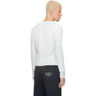 Acne Studios Green Distressed Logo T-shirt