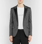 Saint Laurent - Silver Slim-Fit Sequinned Woven Blazer - Men - Silver