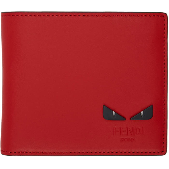 Photo: Fendi Red Bag Bugs Wallet 
