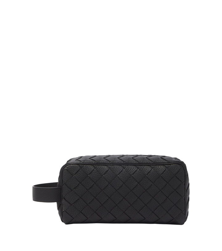 Photo: Bottega Veneta Intrecciato leather toiletry bag