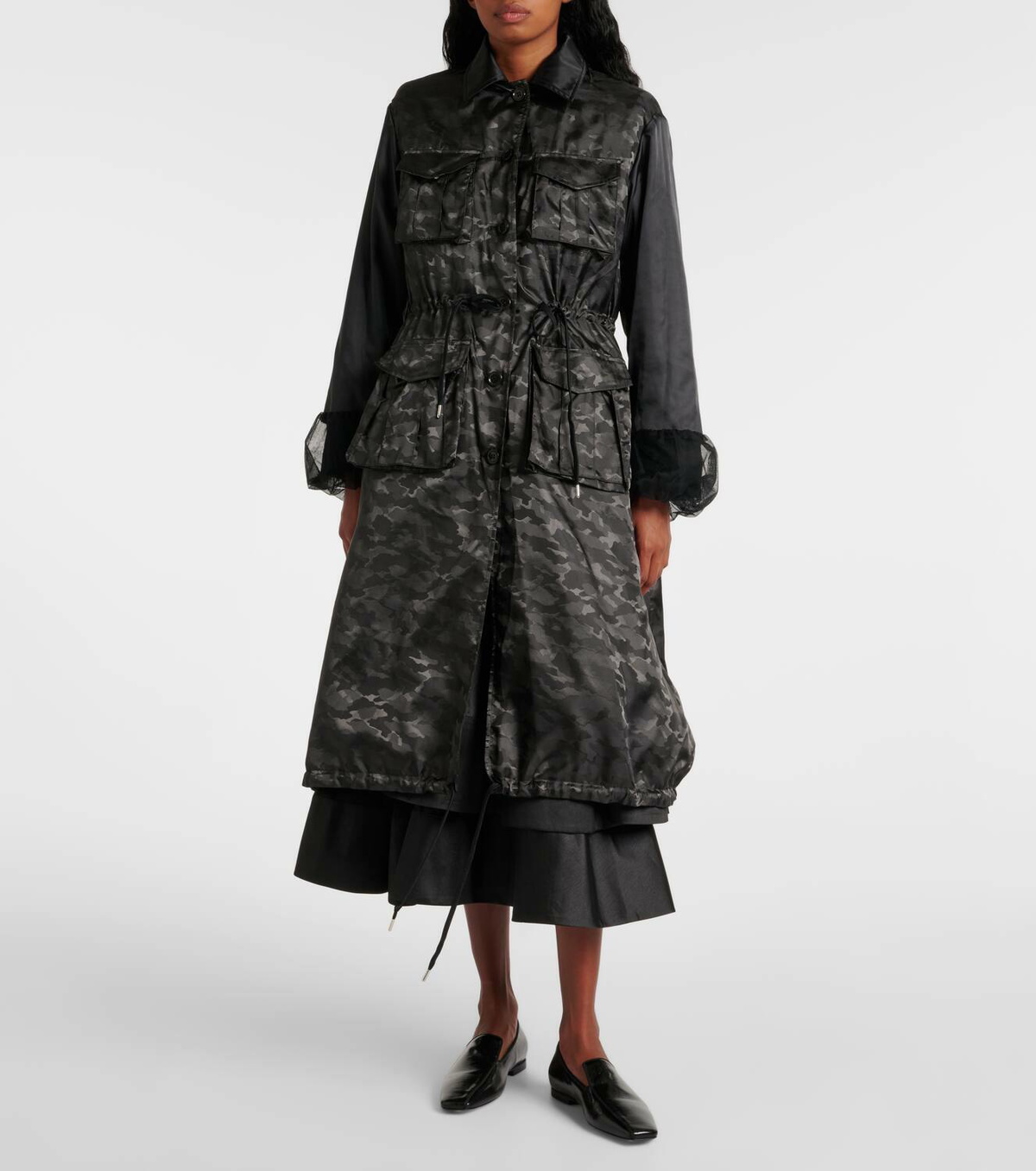 Noir Kei Ninomiya Reversible trench coat