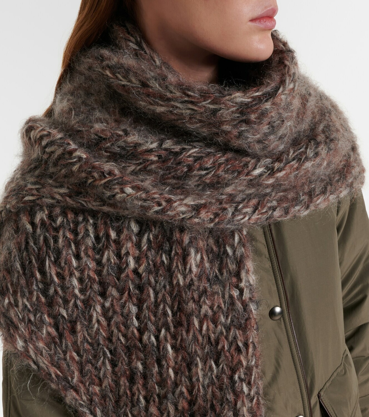 Brunello Cucinelli Mohair-blend poncho