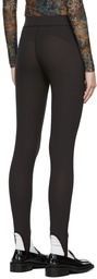 GANNI Black Stirrup Leggings