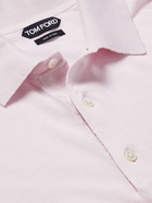 TOM FORD - Cashmere and Silk-Blend Polo Shirt - Pink