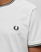 Fred Perry Twin Tipped T Shirt White - Mens - Shortsleeves