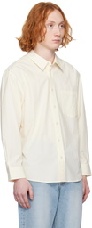 Dunst Off-White Paperly Cotton Oversized Shirt