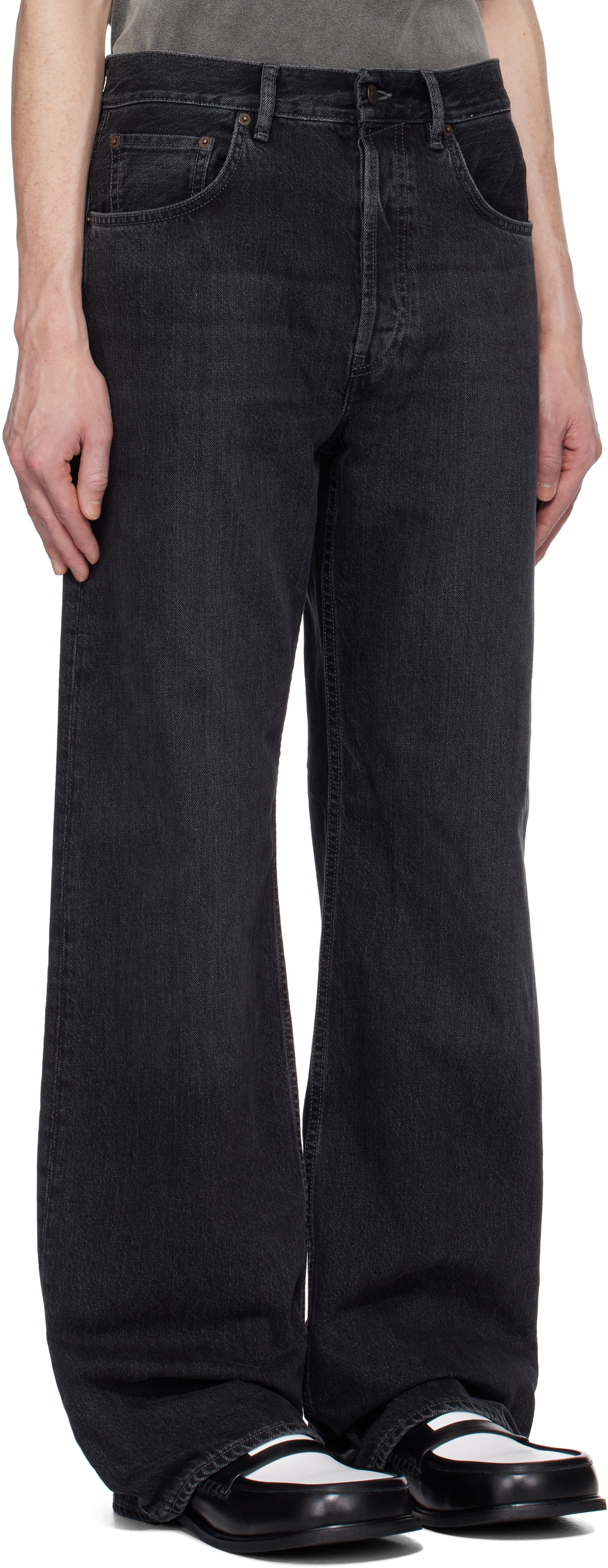 Acne Studios Black Loose Fit 2021M Jeans