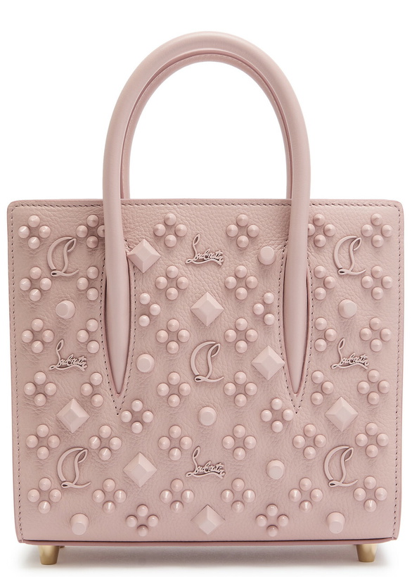 Photo: Christian Louboutin Paloma Embellished Mini Leather top Handle bag - Pink - One Size