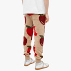 JW Anderson Men's Tapered Jogger in Beige/Red