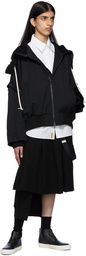 Regulation Yohji Yamamoto Black Detachable Sleeves Jacket