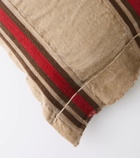 The House of Lyria Clematis linen and cotton cushion
