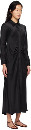 Silk Laundry Black Kate Maxi Dress