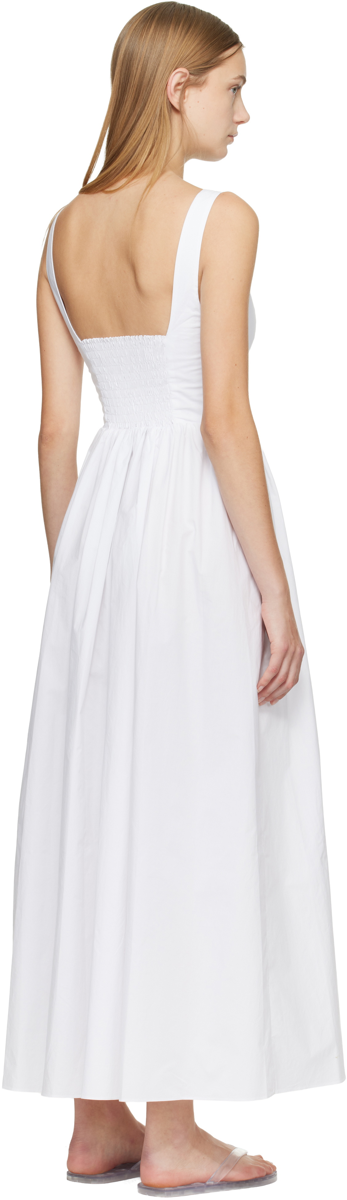 Matteau White Bralette Midi Dress
