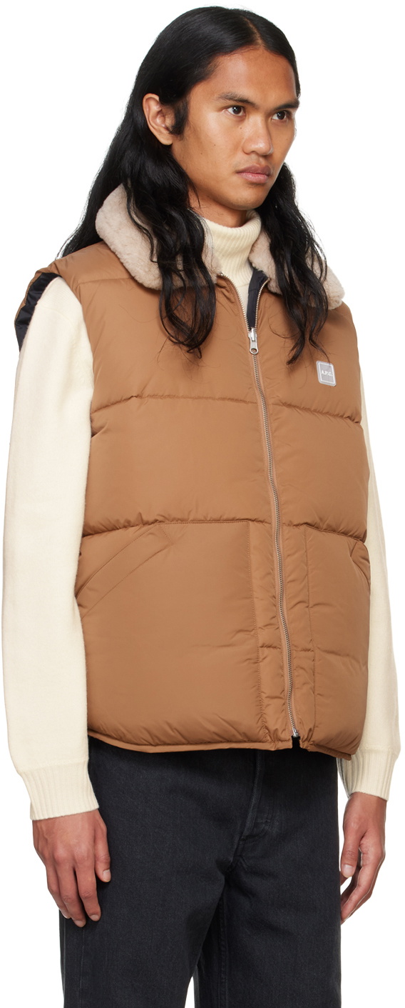 k*o様 A.P.C. Teddy Padded Gilet ダークベージュ サ k*o様 A.P.C. Teddy Padded Gilet ダークベージュ サ