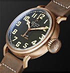 Zenith - Pilot Type 20 Extra Special 45mm Bronze and Nubuck Watch - Black