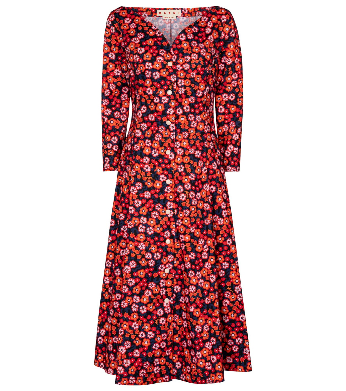 Marni - Floral cotton midi dress Marni