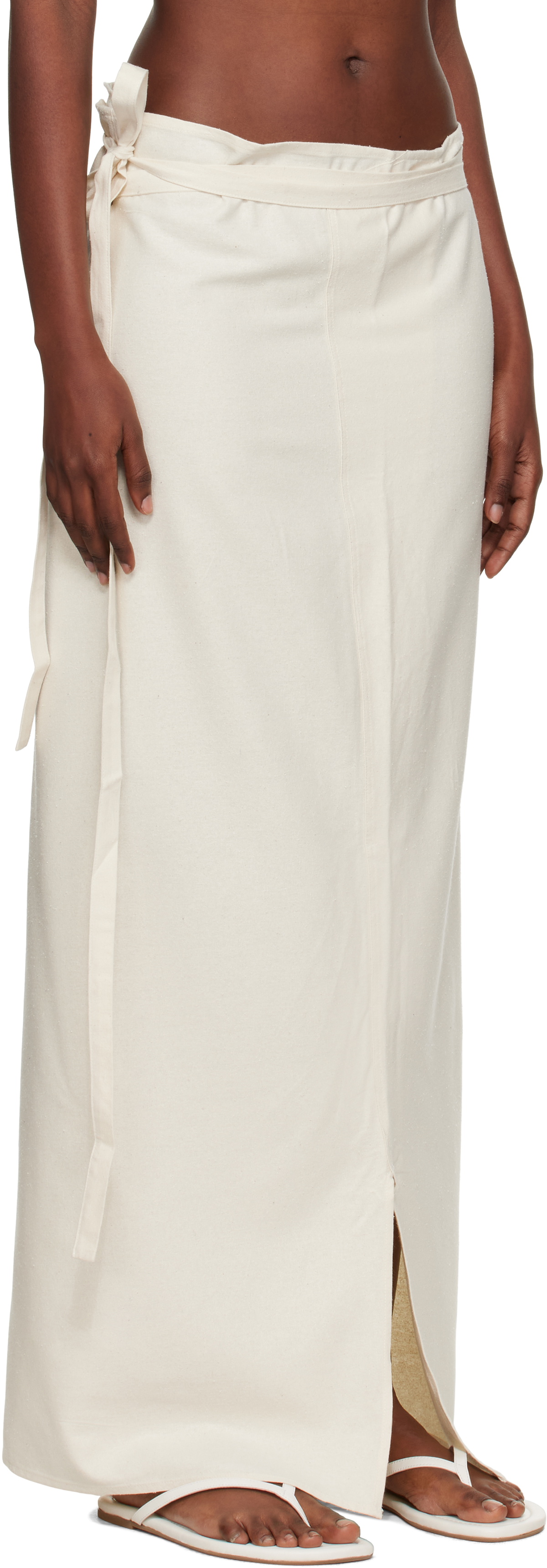 Baserange Off-White Venn Maxi Skirt
