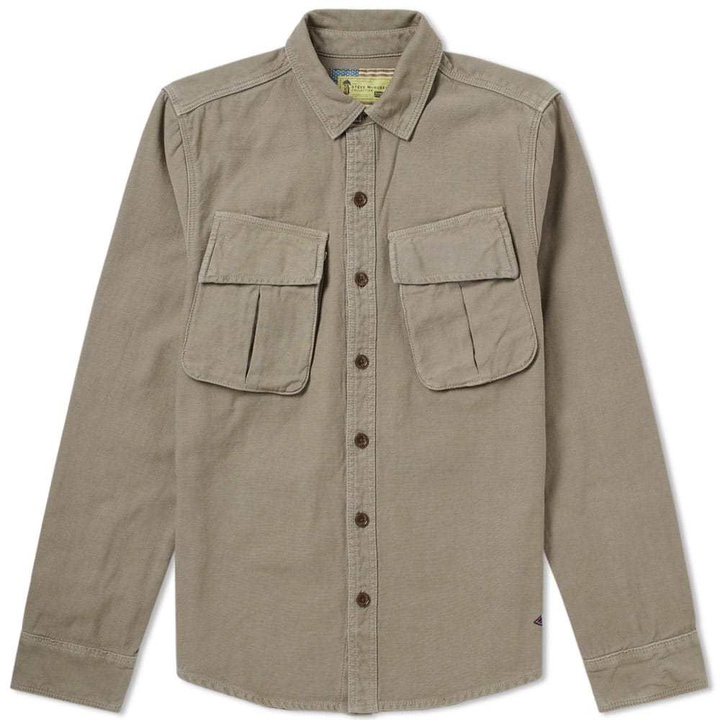 Photo: Barbour International Steve McQueen Bow Overshirt Shirt Brown