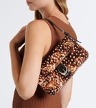 Staud Animal-printed calf hair shoulder bag