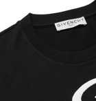 GIVENCHY - Slim-Fit Logo-Embroidered Cotton-Jersey T-Shirt - Black