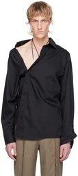 HODAKOVA Black Asymmetric Shirt