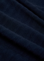 Oliver Spencer Glendale Fine-knit Polo Shirt Navy