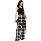 Fear of God ESSENTIALS Black & White Flannel Lounge Pants