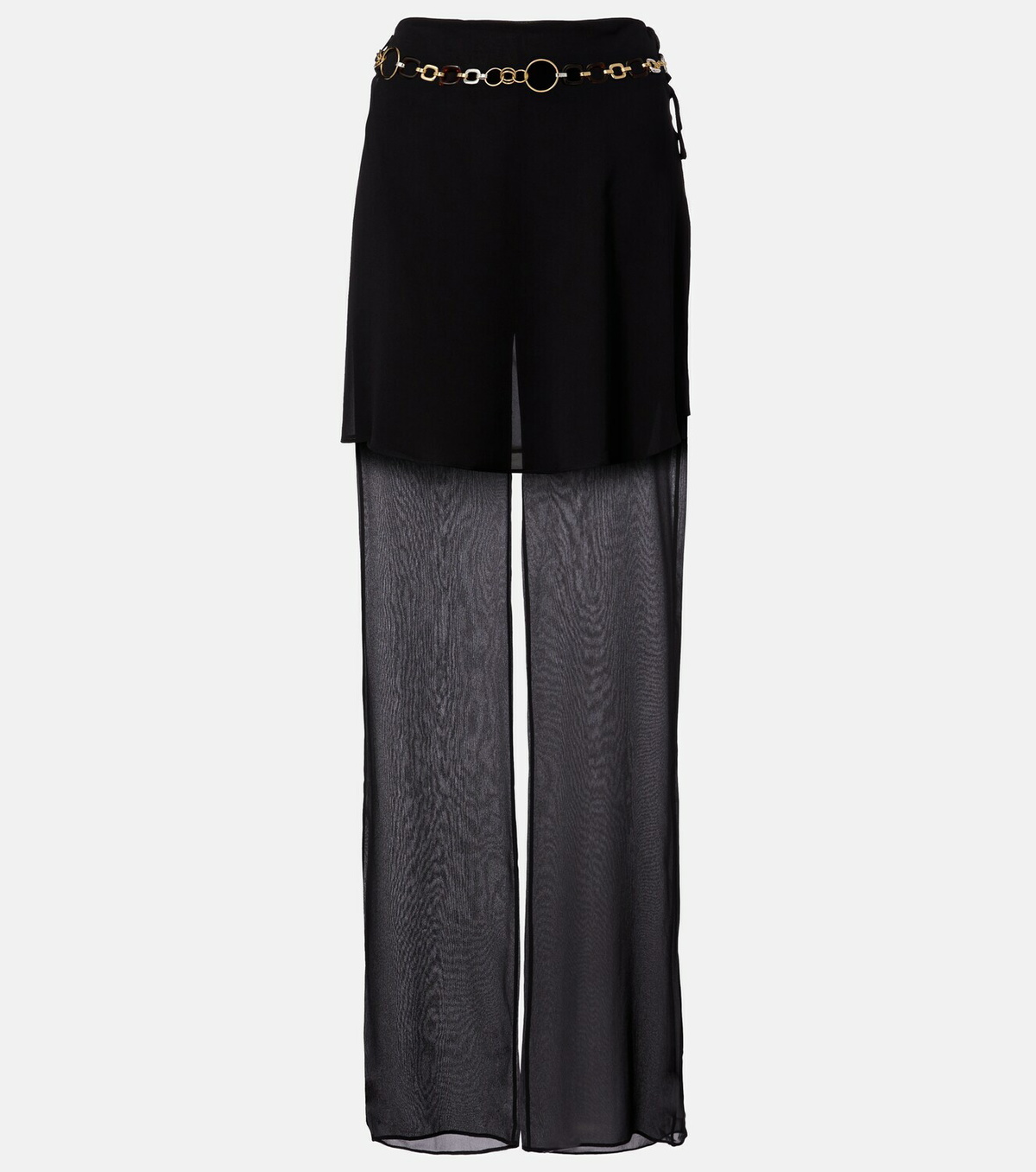 Christopher Esber Belted silk wide-leg pants