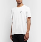 SAINT LAURENT - Printed Cotton-Jersey T-Shirt - White