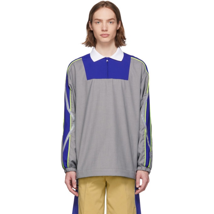 Photo: ADER error Blue and Grey Thunder Track Sweater