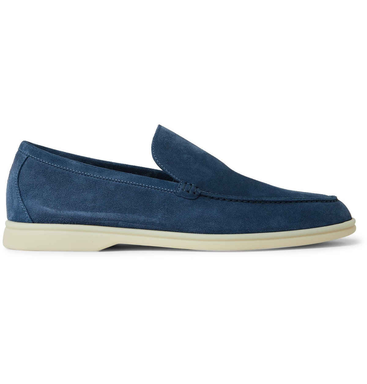 Loro Piana - Summer Walk Suede Loafers - Blue