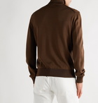 TOM FORD - Slim-Fit Silk and Wool-Blend Rollneck Sweater - Brown