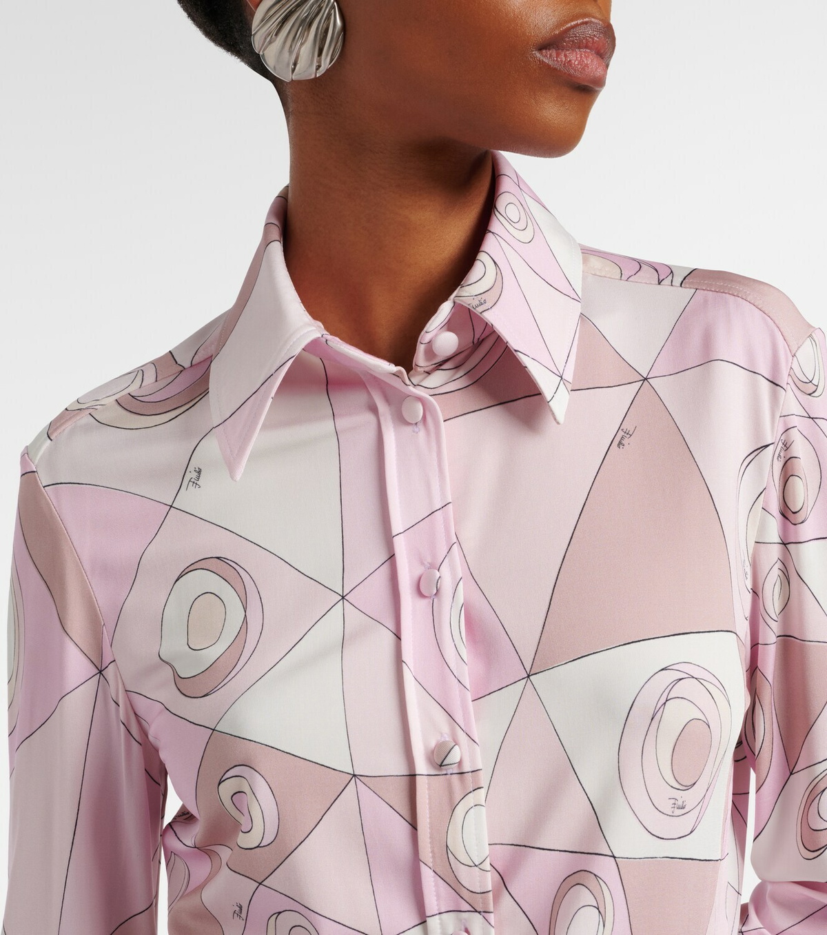 Pucci Occhi satin jersey shirt