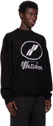 We11done Black JQD Sweater