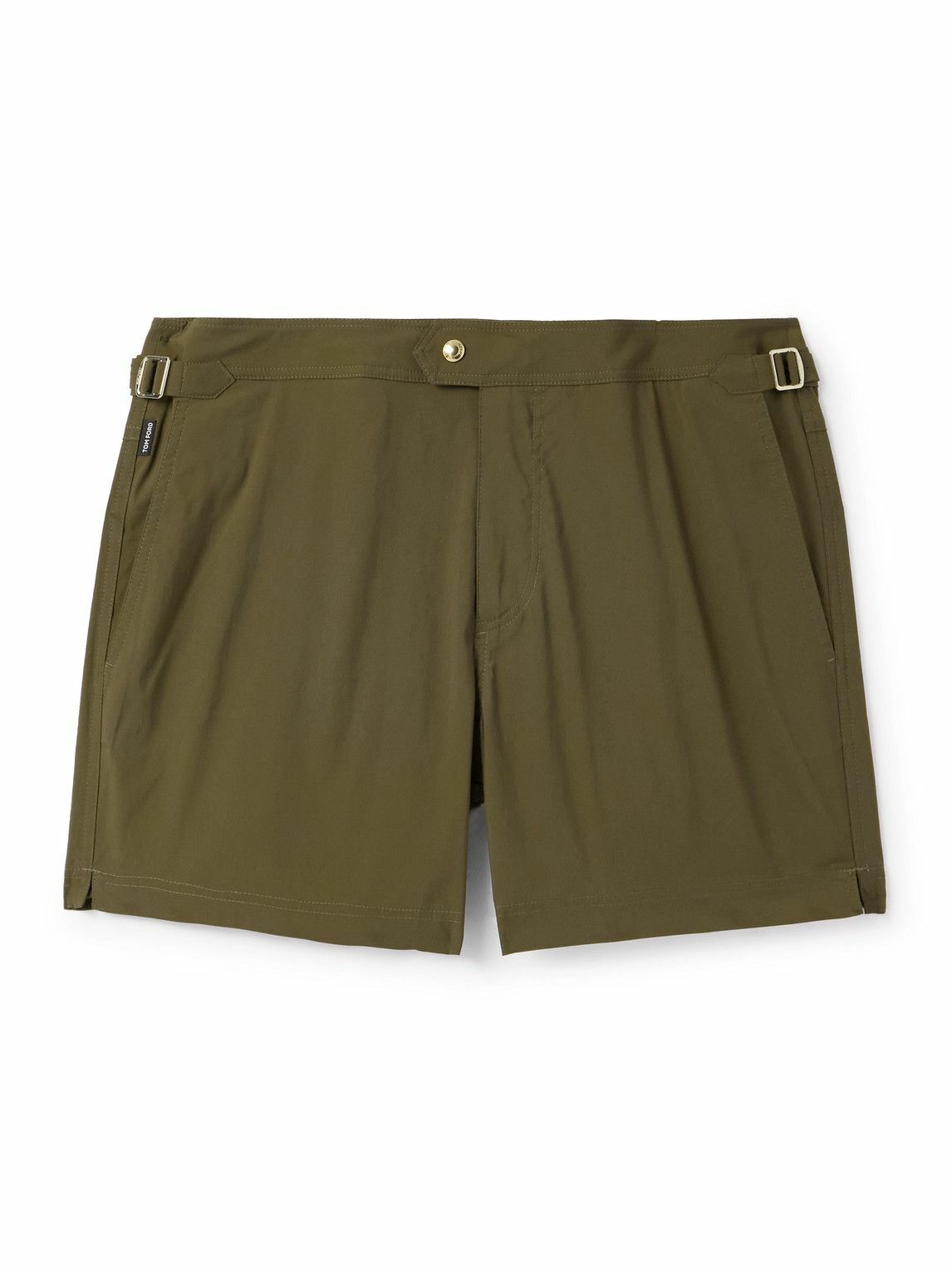 TOM FORD - Slim-Fit Short-Length Swim Shorts - Brown TOM FORD